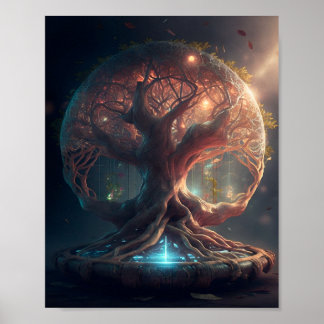 Yggdrasil - Der Baum des Lebens Poster
