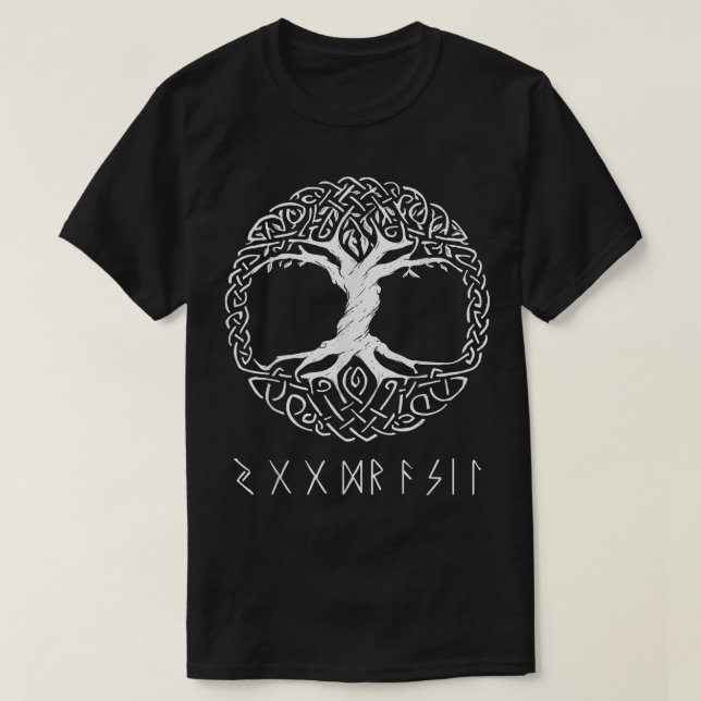 Yggdrasil Der Baum des Lebens  T-Shirt (Design vorne)