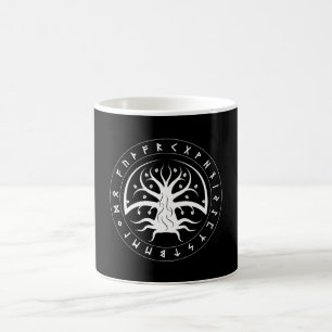 Yggdrasil Kreis Runen Tassen