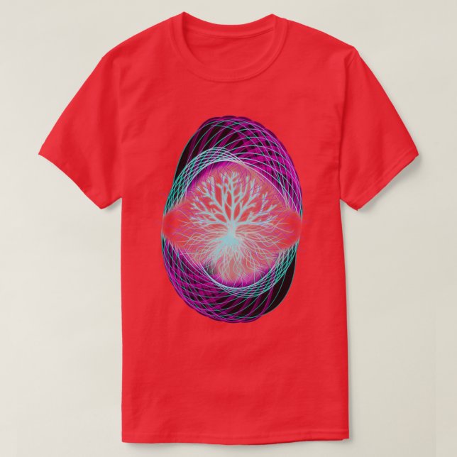 Yggdrasil Norse Mythology Viking Gift T-Shirt (Design vorne)