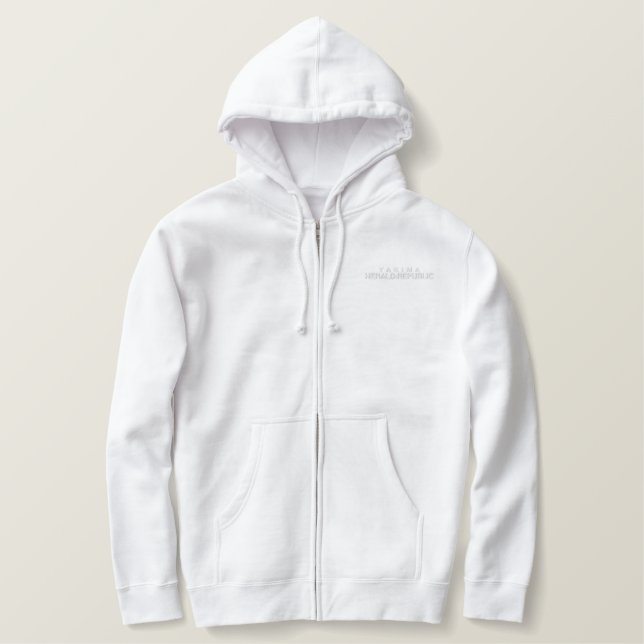 YHR schwarzer Kapuzenpullover (Design vorne)