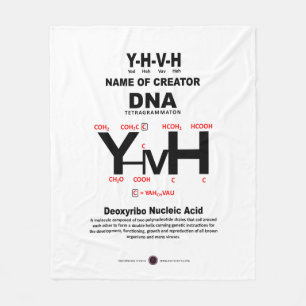 YHVH-DNA Chemical Bond Fleecedecke