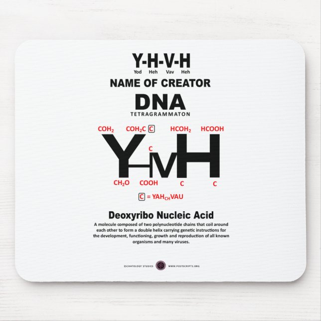 YHVH-DNA Chemical Bond Mousepad (Vorne)