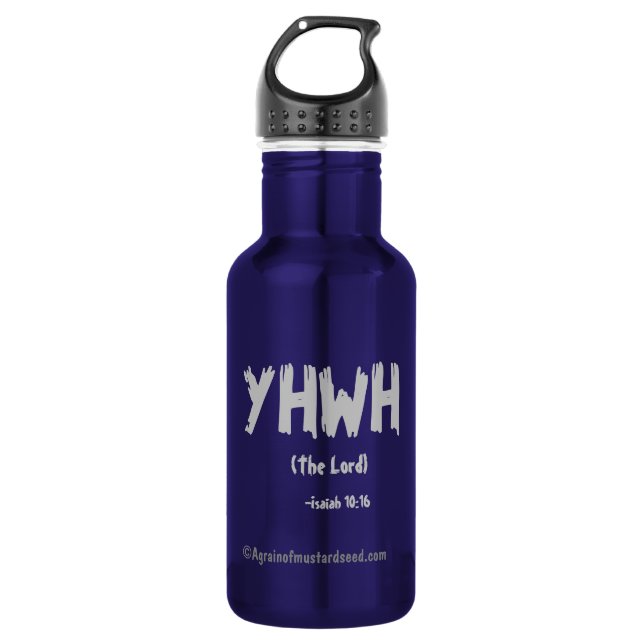 YHWH Bible Quotes Trinkflasche (Vorderseite)
