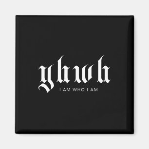 Yhwh Christlich Streetwear Ästhetische Bibel-Schri Magnet