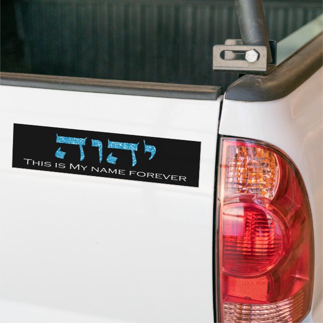 YHWH Das ist mein Name für immer Gottes heiligen N Autoaufkleber (Auf Lkw)