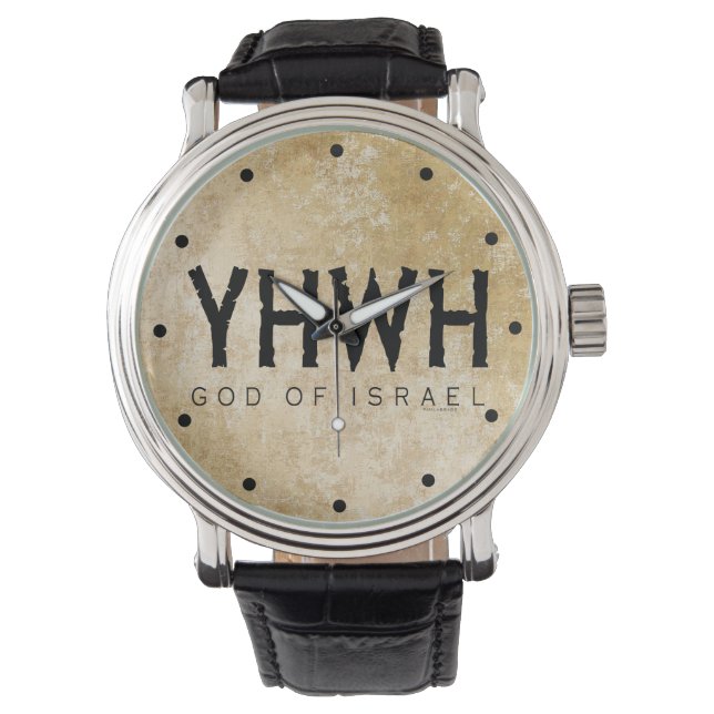 YHWH (Jehovah) Armbanduhr (Vorderseite)