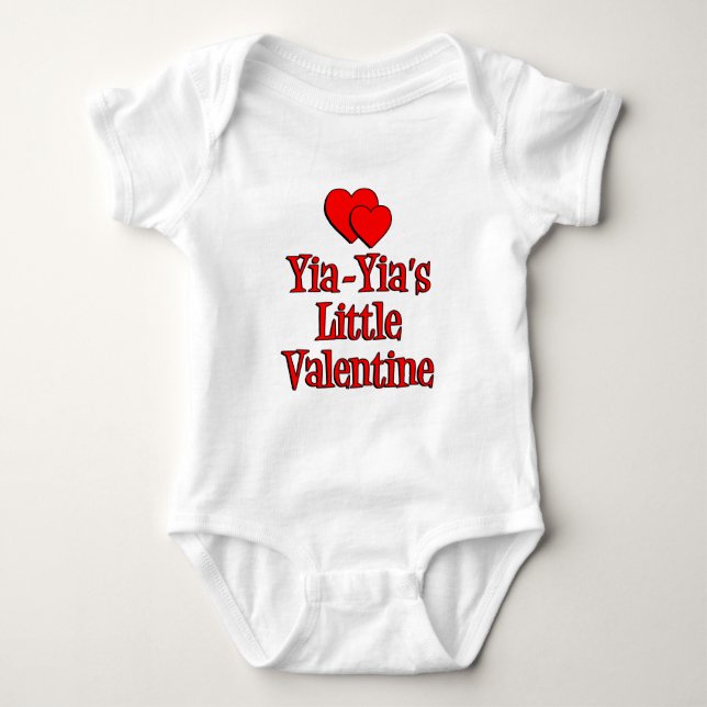 Yia-Yias Kleines Valentin Baby Strampler (Vorderseite)