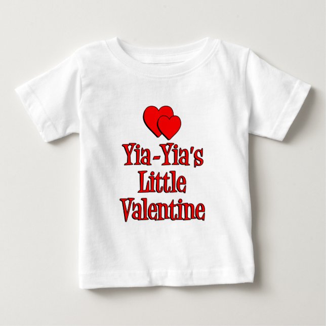 Yia-Yias kleines Valentin Baby T-shirt (Vorderseite)