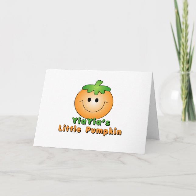 YiaYias wenig Kürbis Karte (Vorderseite)