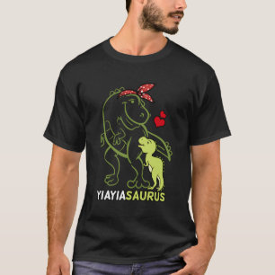 Yiayiasaurus Yiayia Tyrannosaurus Dinosaur Baby Mo T-Shirt
