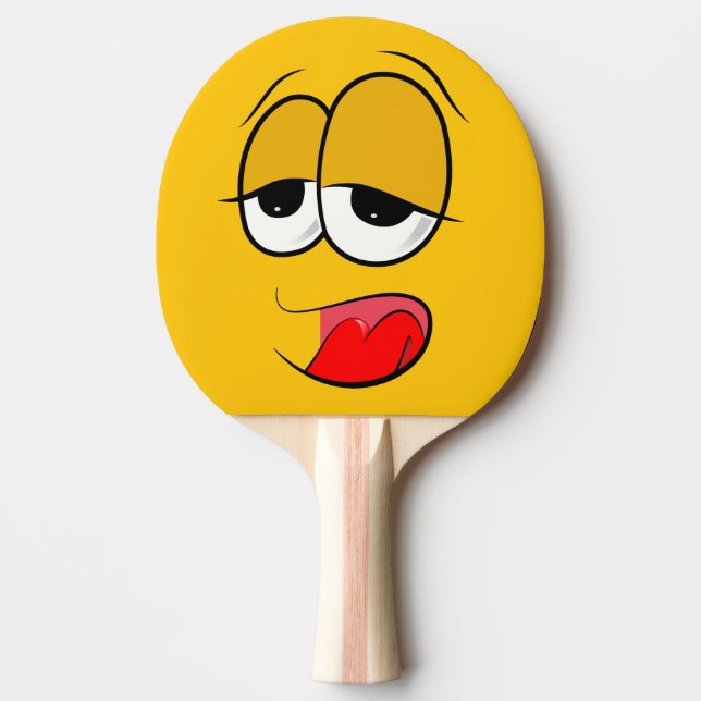 YikesYellow Emoji Tischtennis Schläger (Vorderseite)