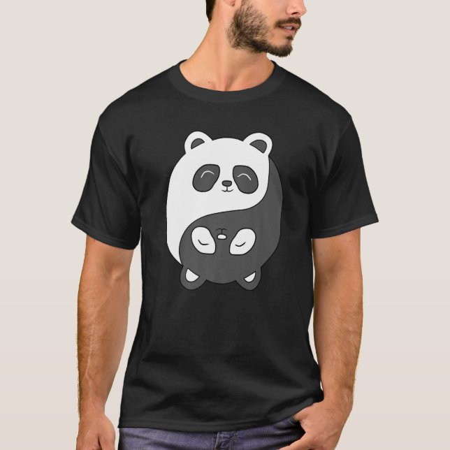 Yin and Yang Bear Predator Koala Meditation Acro H T-Shirt (Vorderseite)