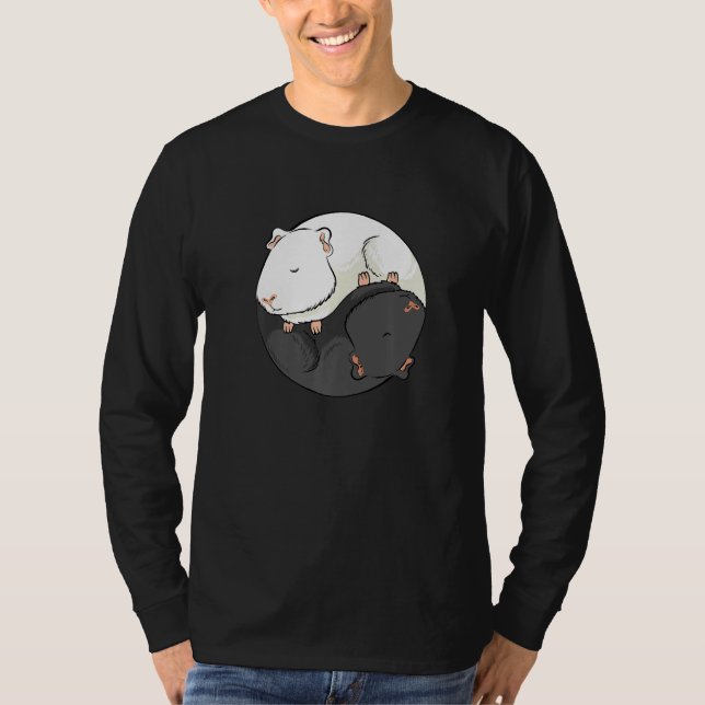 Yin and Yang Guinea Pig Opposites for Guinea Pig T-Shirt (Vorderseite)
