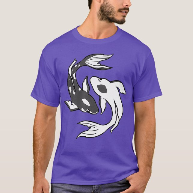 Yin and Yang Koi Fish Premium T-Shirt (Vorderseite)