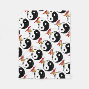 Yin and Yang Ornament Fleecedecke
