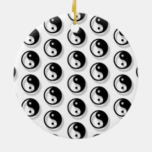 Yin and Yang Pattern Keramik Ornament