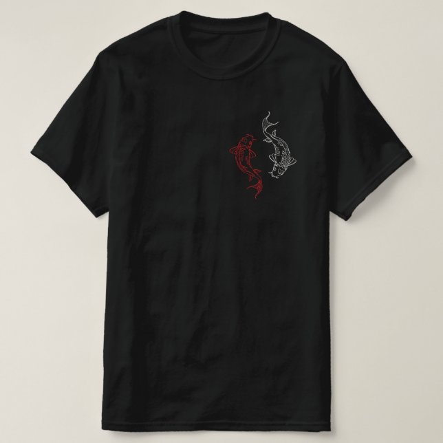 yin and yang printed T-shirt (Design devant)