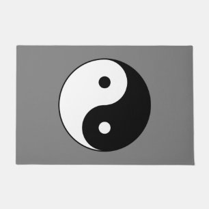 Yin and Yang Symbol (Chinesischer Taoist Taijitu) Fußmatte