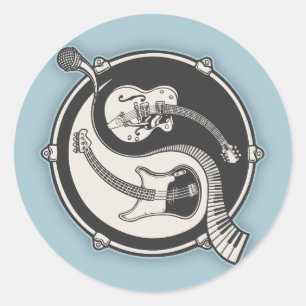 Yin Band Runder Aufkleber