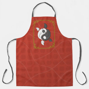 Yin et Yang le tablier d'impression Koi