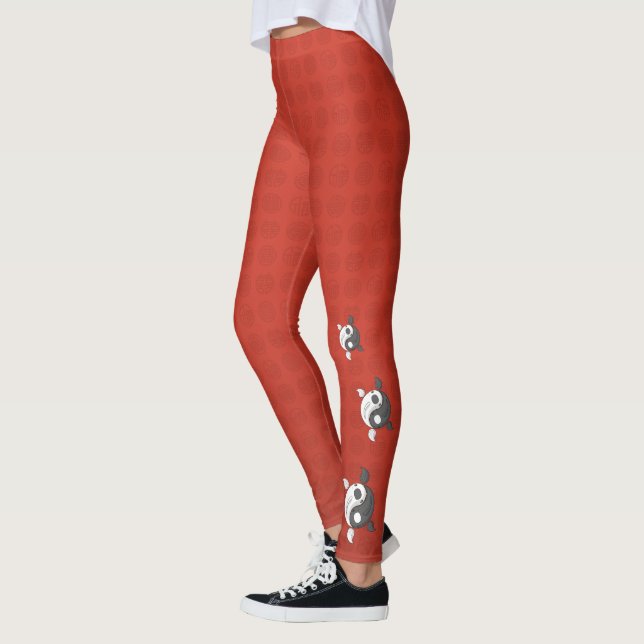 Yin et Yang les Leggings de Koi (Gauche)