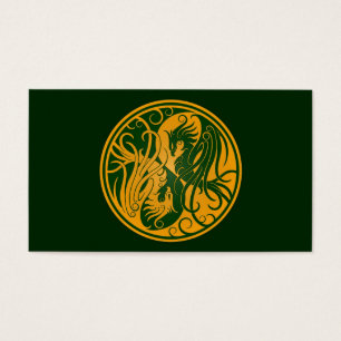 Yin jaune et vert Yang Phoenix