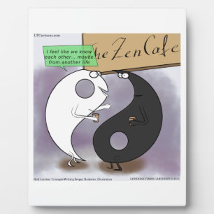 Yin Meets Yang Zen Funny Fotoplatte