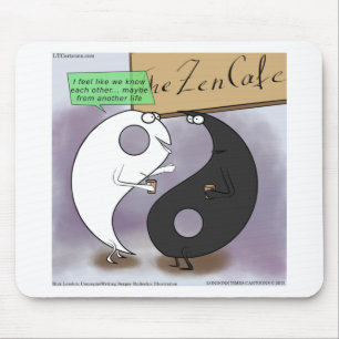 Yin Meets Yang Zen Funny Mousepad