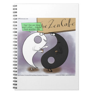 Yin Meets Yang Zen Funny Notizblock