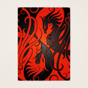 Yin rouge et noir Yang Phoenix