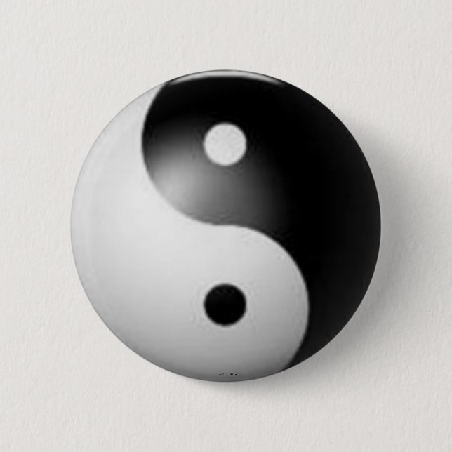 Yin u. Yang-Knopf Button (Vorderseite)