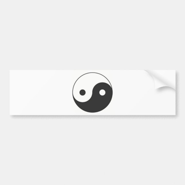 YIN U. YANG-SYMBOL AUTOAUFKLEBER (Vorne)