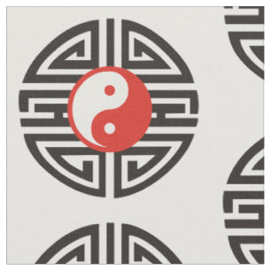 Yin u. Yangs Yantra Tätowierung + Ihr Hintergrund Stoff