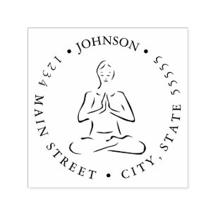 Yin und Meditations-Rückkehr-Aufkleber Yang Permastempel