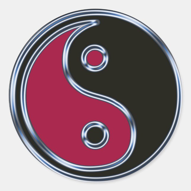 Yin und Yang 1 Sticker (Vorderseite)