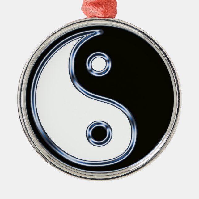 Yin und Yang 2 Ornament Aus Metall (Vorne)