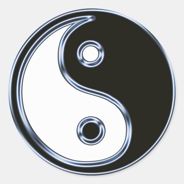 Yin und Yang 2 Sticker (Vorderseite)