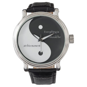 Yin und Yang "alles ist, während es sein sollte Armbanduhr