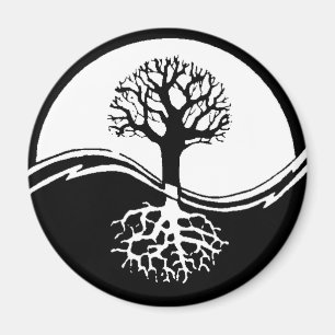 Yin und Yang-Baum des Lebens Magnet