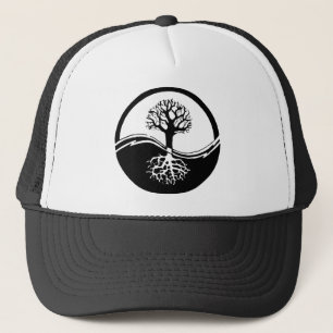 Yin und Yang-Baum des Lebens Truckerkappe