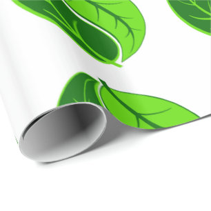 Yin und Yang Blätter Geschenkpapier