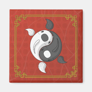 Yin und Yang das Koi Magnet