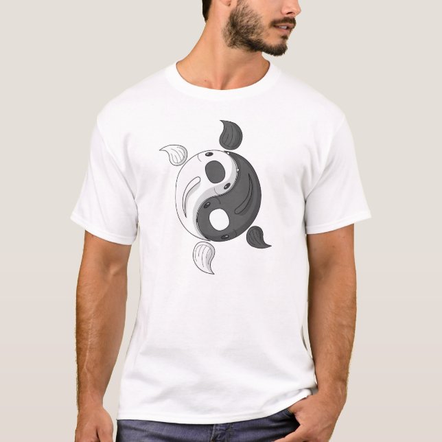 Yin und Yang das Shirt der Koi Men's Light (Vorderseite)