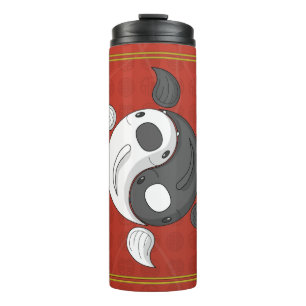 Yin und Yang die Koi Thermal Tumbler Thermosbecher
