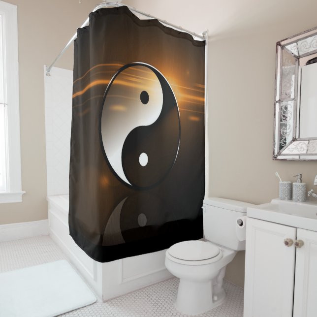 Yin und Yang-Duschvorhang Duschvorhang (Beispiel)