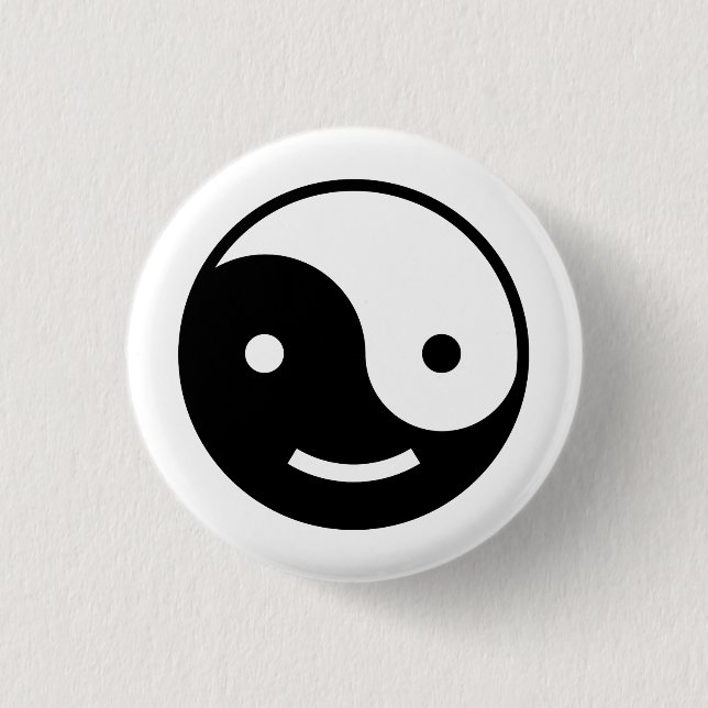 Yin und Yang emoji Button (Vorderseite)