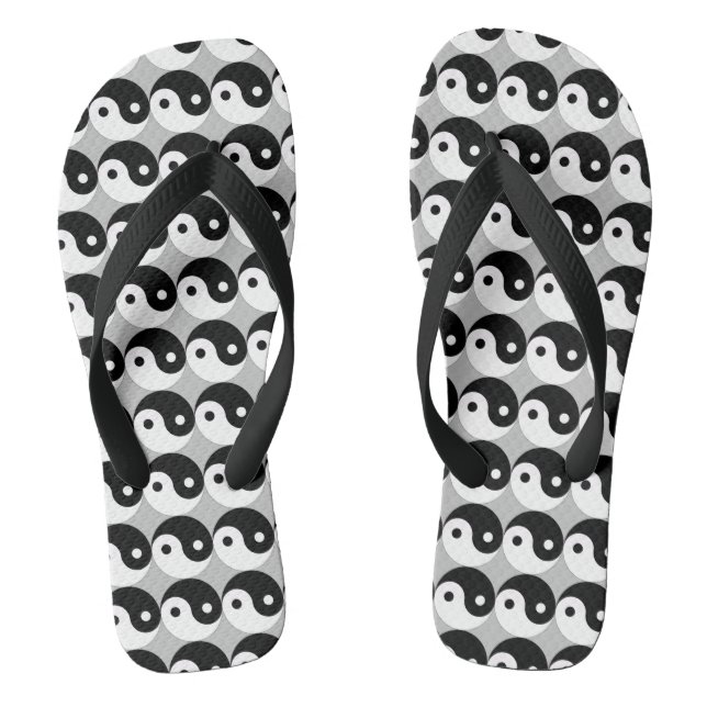 Yin und Yang Flip Flops (Fußbett)