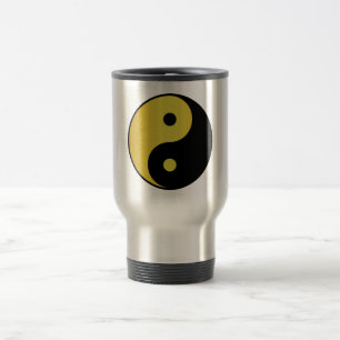 Yin und Yang   Goldasianische Philosophie zen Reisebecher