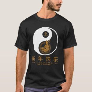 Yin und Yang Jahr des Kaninchens 2023 Chinesisch n T-Shirt